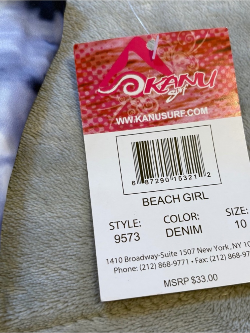 Girls Swim Bundle 3pc Tie Dye NWT One Piece + Rash Guard Size 8 10 Summer Pool - Picture 9 of 9